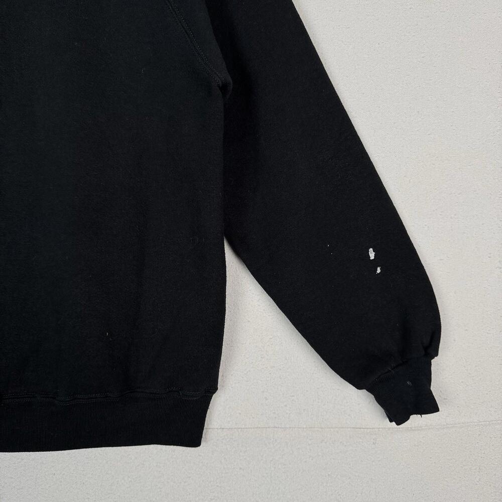 Vtg 80'S Artex University of Michigan Raglan Sweatshirt Made In USA Large Black - Picture 9 of 9